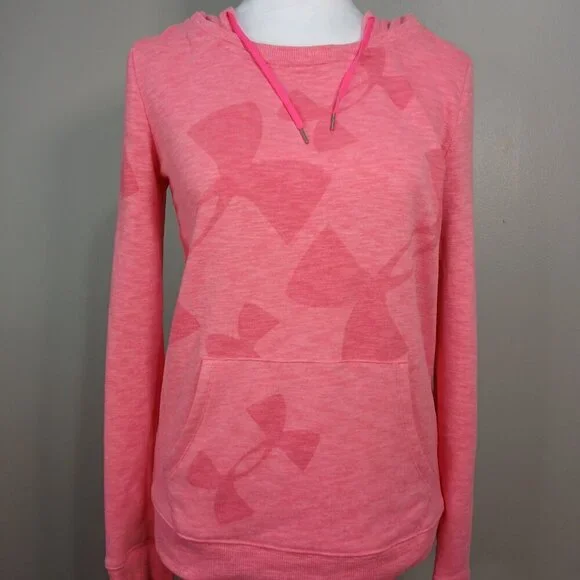 UNDER ARMOUR HOODIE, PINK ON PINK, SIZE XS - Picture 2 of 4